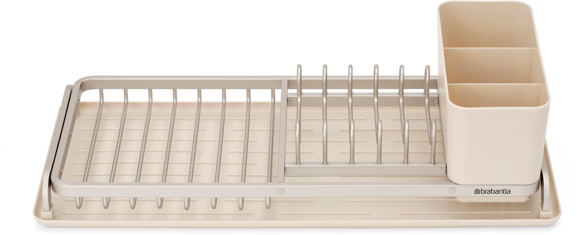 Brabantia opvaskeafløb - kompakt - med bestikholder - blød beige