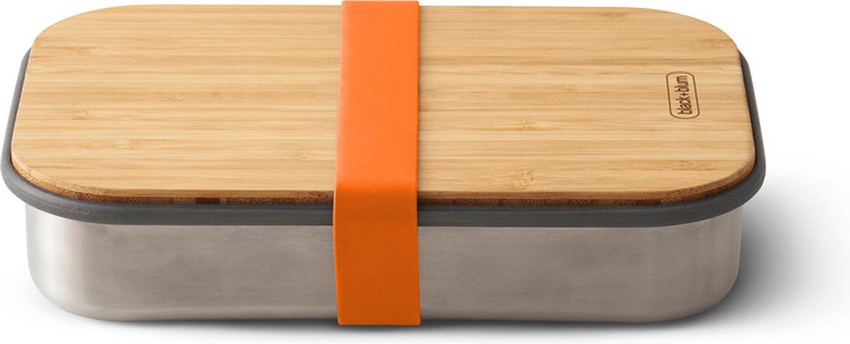 Sort blum sort+blum brødspand i rustfrit stål - 900ml - orange