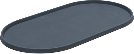 Designed by lotte oona placemat hond kat - placemat voerbak - vaatwasserbestendig - silicone - antraciet - 45x25x1,5 cm