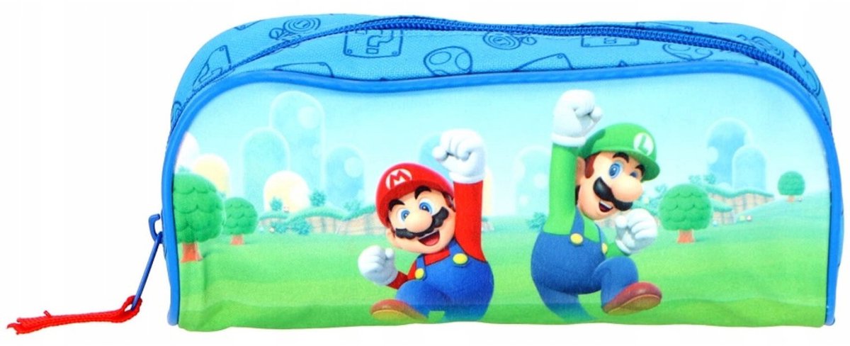 Børnelicens super mario penalhus til børn - super mario skoleartikler