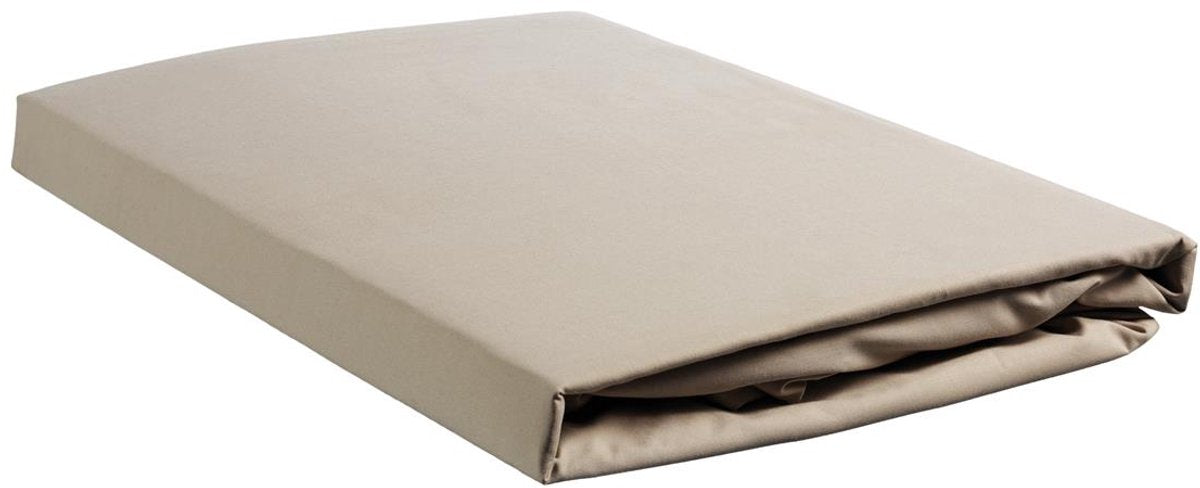 Ambiante katoen - splittopper hoeslaken - 180x220 - taupe