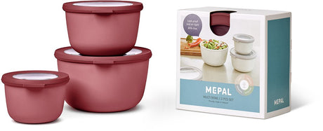 Mepal - multikom cirqula vershouddoos set - 500 + 1000 + 2000 ml - rond - vivid mauve
