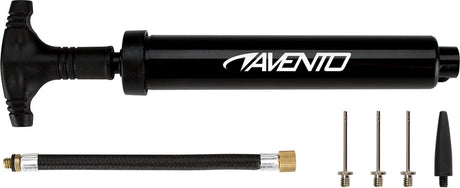 Avento ballenpomp - voetbalpomp met extra naalden - double action - zwart wit