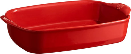 Emile henry skål rektangulær e-boks - 360x230mm - grand cru