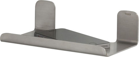 Tigerkrave - hylde 18 cm - uden boring - børstet rustfrit stål