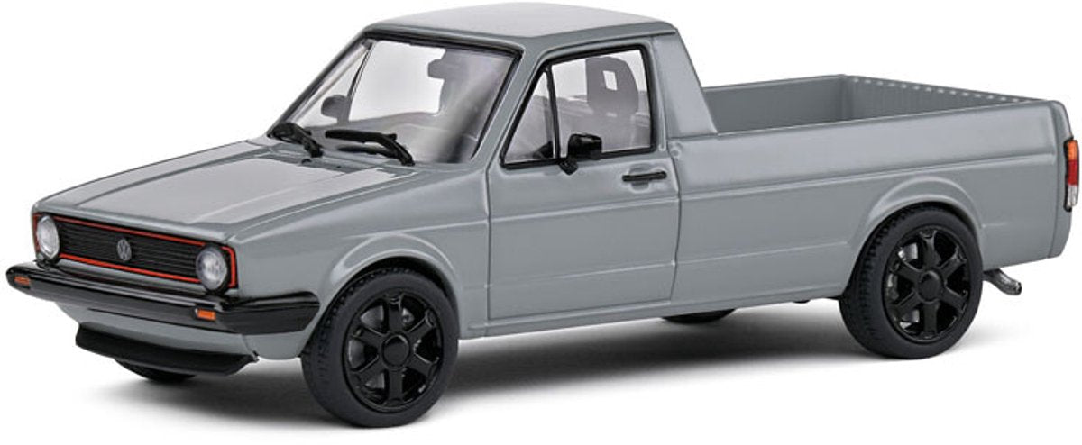 Solido vw caddy mk 1 pick up '82, grå - 1:43