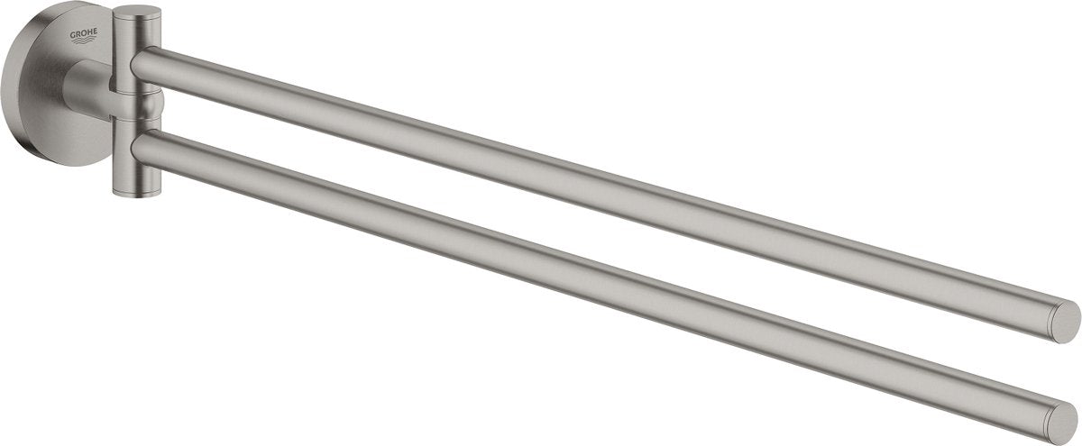 Grohe start håndklædeholder - supersteel (rustfrit stål look)
