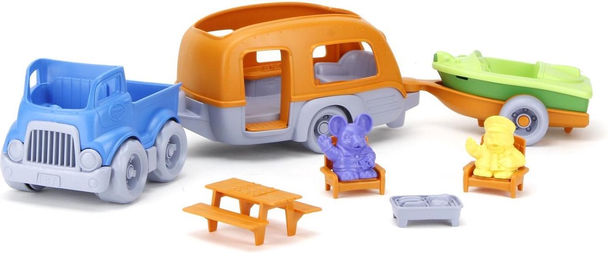 Grønt legetøj RV camper sæt