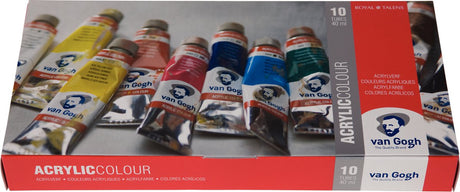 Van Gogh acrylic paint basic set with 10 colors in 40 ml tubes