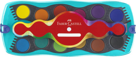 Faber-castell akvarel - boksstik - 12 farver + 1 rør hvid - fc-125003