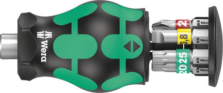 Wera Kraftform Kompakt Stubby Magazin 1 05008873001 bitsæt 7-delt Phillips Phillips, flad, Torx inkl. bit holder