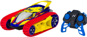 Nikko rc bil velocitrax rally rød - styrbart terrængående bæltekøretøj med 360° spins - 14 km t - fra 8 år