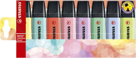 Stabilo boss original pastel - highlighter - sæt med 8 stk