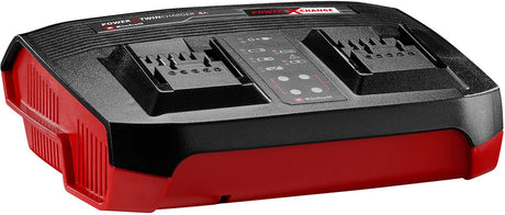 Einhell duo oplader - power x-change - 18 v - ladestrøm 4a - integreret vægholder - velegnet til alle power x-change batterier