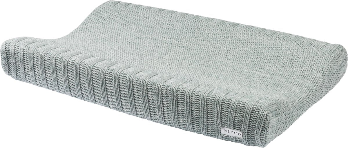 Meyco babyrelief blandet puslepudebetræk - stengrøn - 50x70cm