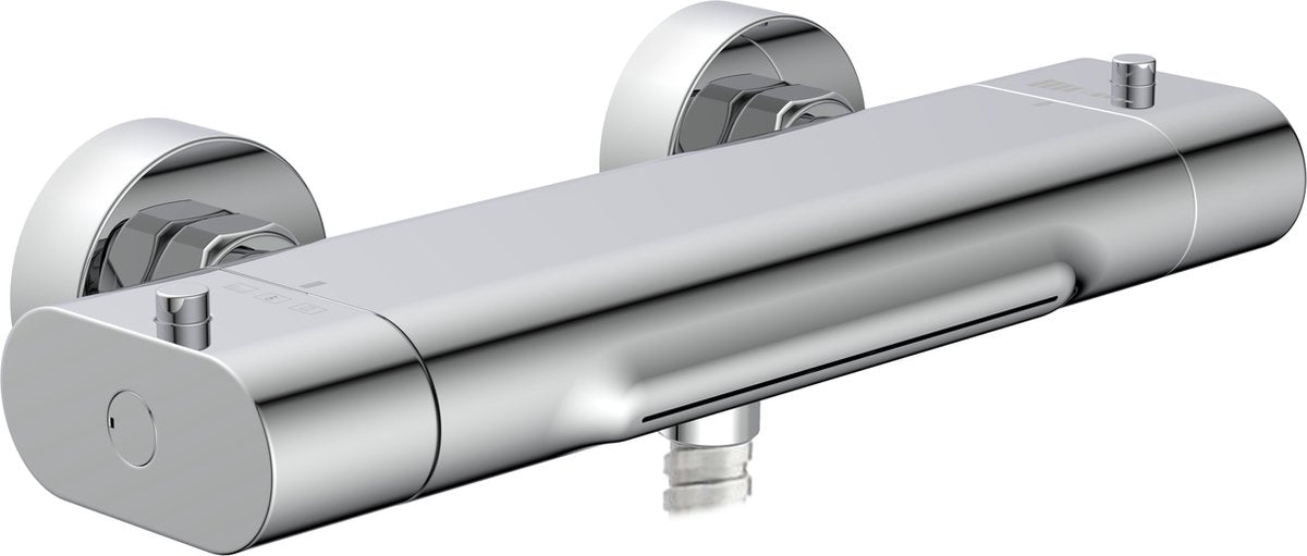 Eisl carneo termostat badekarhane - blandingsbatteri - med vandfaldstud - krom