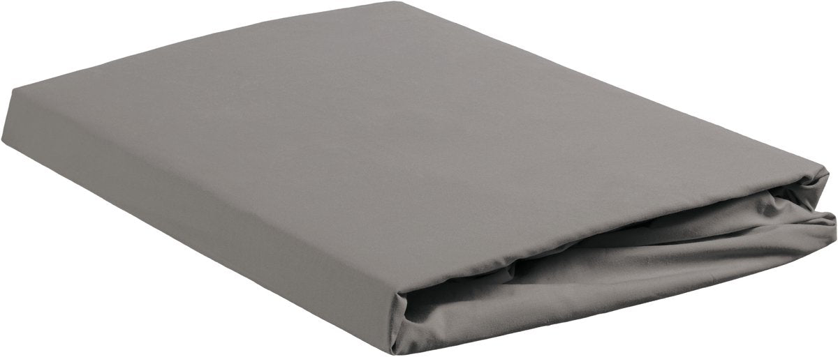 Ambiante katoen - splittopper hoeslaken - 140x200 - grijs