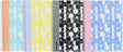 Ancor glat spiral bog a5 linje hardcover - 4 styk - assorterede designs