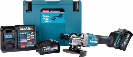 Makita ga005gz01 40v li-ion batteri vinkelsliber krop i mbox - 125x22,23 mm - børsteløs