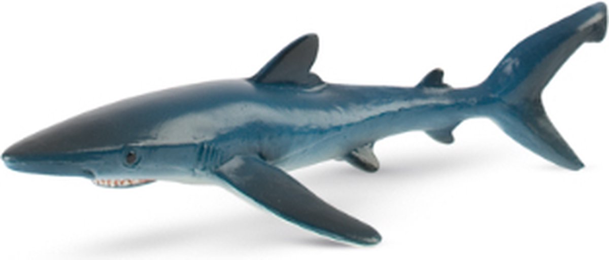 Bullyland 67411 – legefigur og samlerfigur blå haj – ca. 14 cm – naturtro og detaljeret design – ideel som pædagogisk legefigur og lille gave til børn fra 3 år.