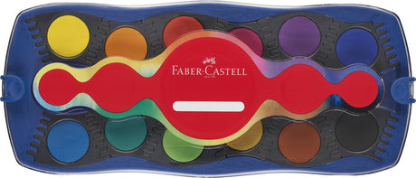 Faber-castell akvarelsæt - boksstik - 24 farver + 1 rør hvid - fc-125020