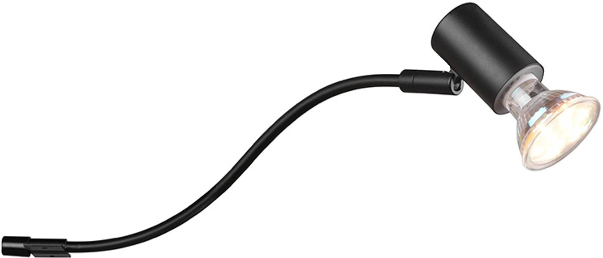 Trio giada - væglampe - sort mat - ekskl. 1x gu10 4,9 w -