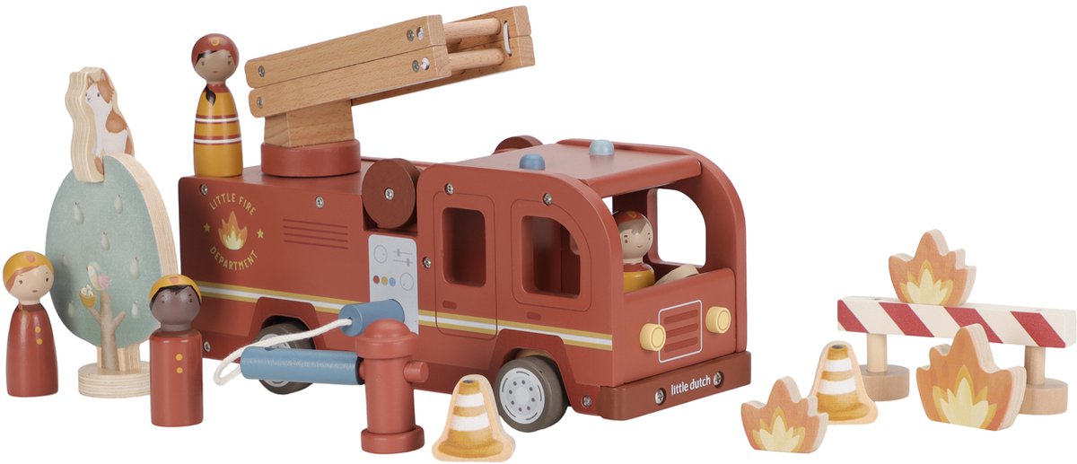Lille hollandsk brandbil med pegdolls