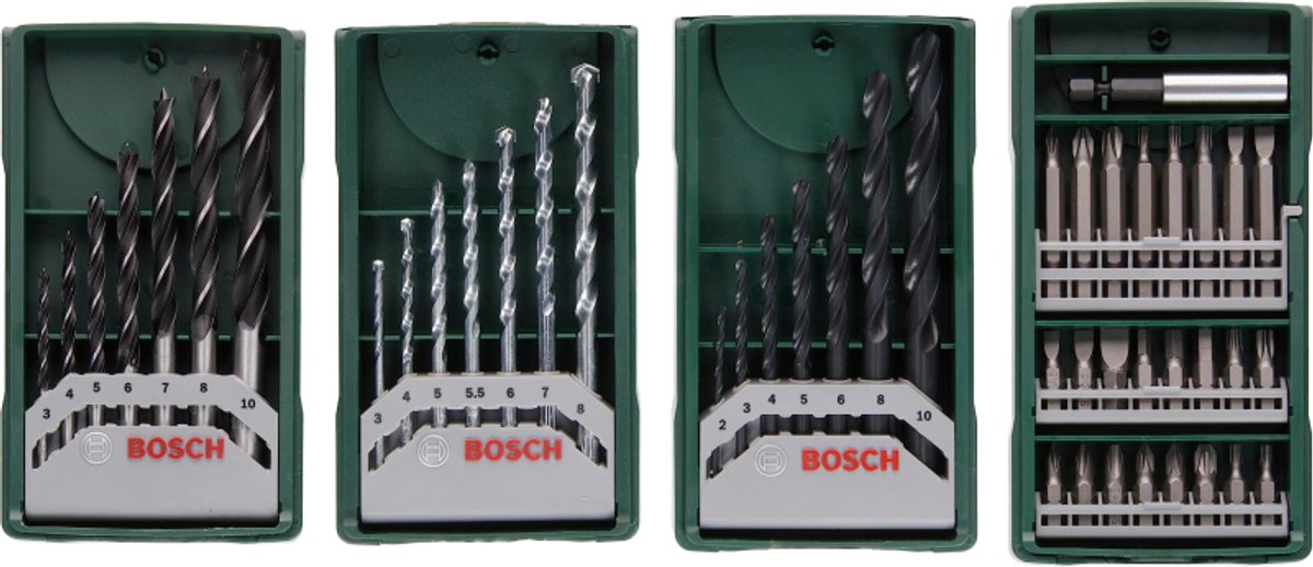 Bosch x-line boresæt - 46 dele - til træ, metal og sten