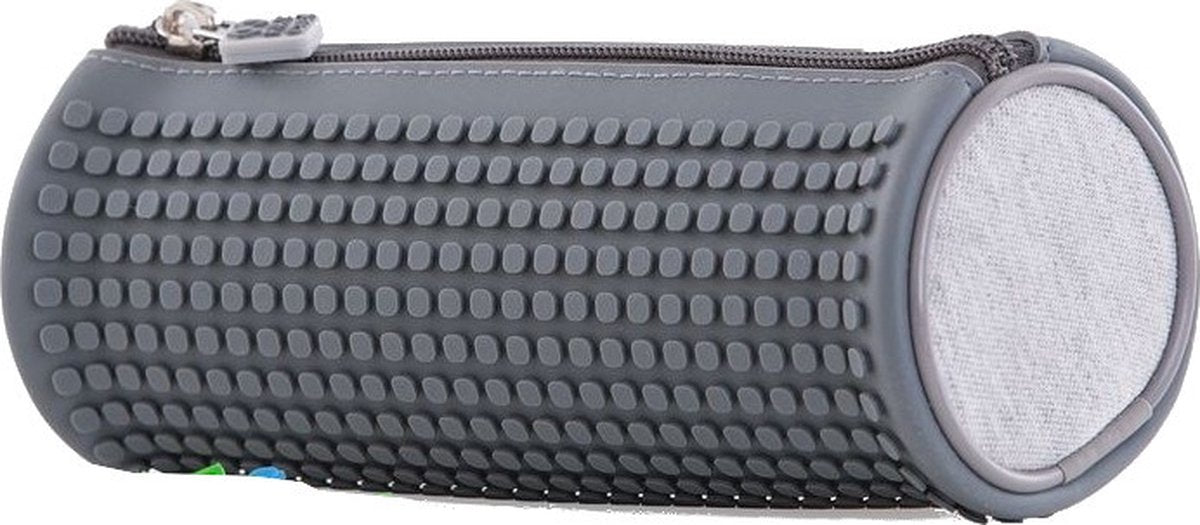Pixie crew penalhus med silikonepanel og pixels 20 cm grå