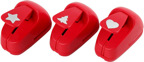 Creativ virksomhed https: www.cchobby.nl punching-star-heart-christmas-tree-size-16-mm-red-3-piece-1-set