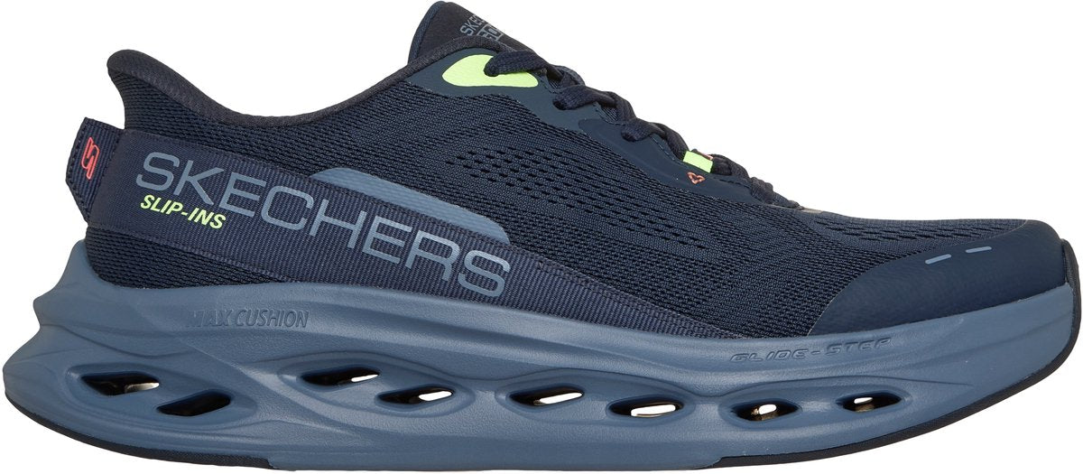Skechers max polstring glide-step herre sportssko - mørkeblå multi