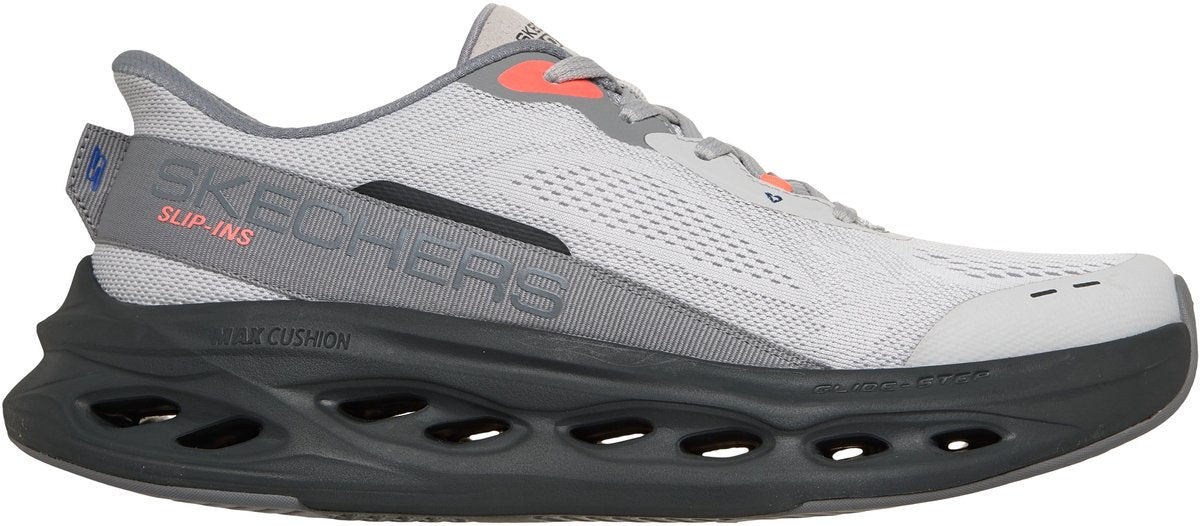 Skechers max polstring glide-trin herre sportssko - grå sort