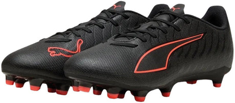 Puma ultra 6 play fg ag unisex sportssko - sort-rød