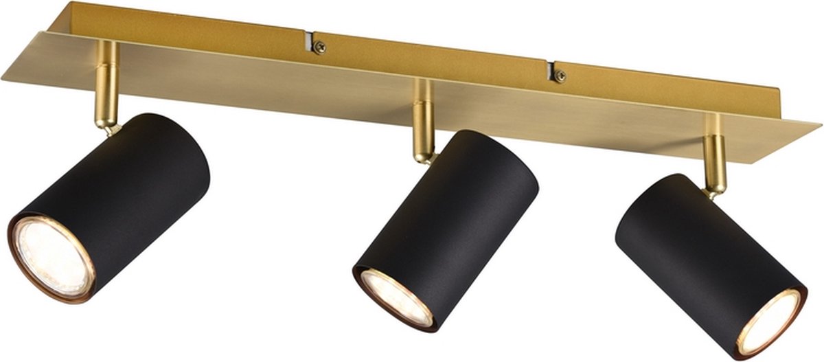 Trio marley - loftspotlight - guld; sort