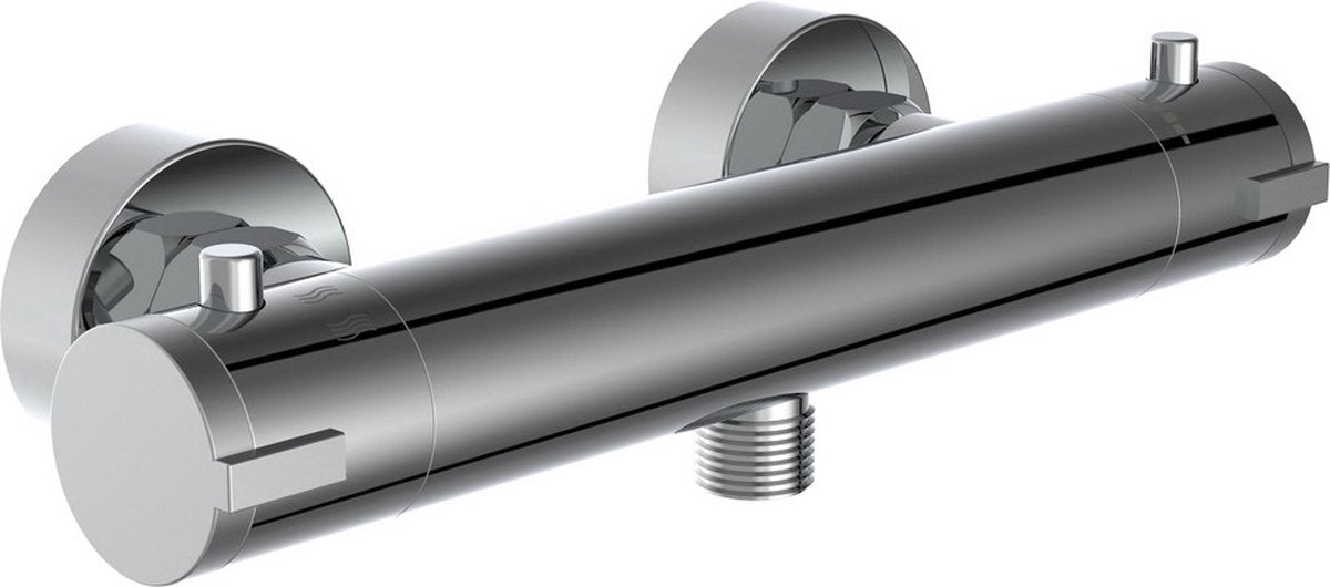 Schütte london termostat brusehane - centerafstand 120 mm - krom