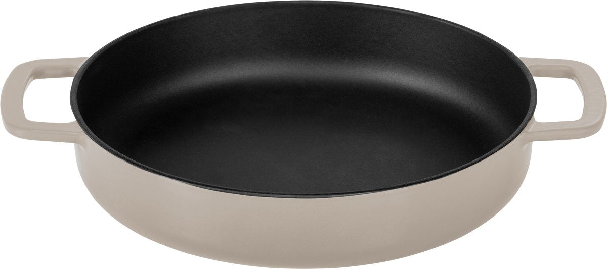 Combekk gietijzeren koekenpan ø 28cm - 100% gerecycled - pfas-vrij - geschikt voor o.a. inductie en bbq - sand