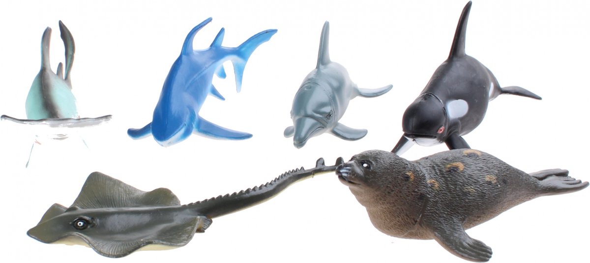 Johntoy animal world ocean animals 6 i taske