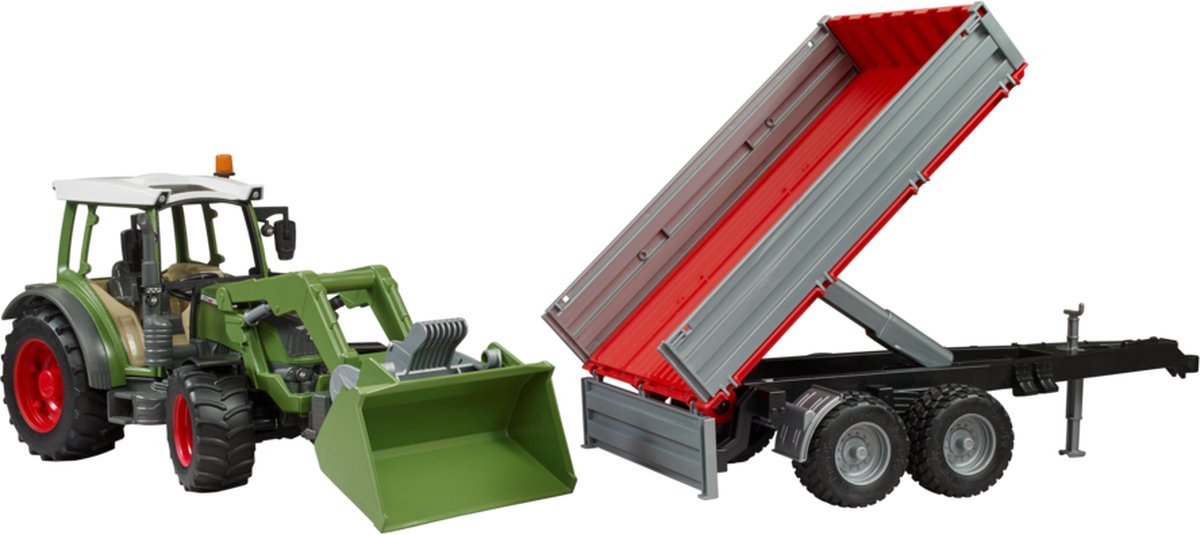 Bruder | 2182 fendt vario 211 | med frontlæsser og trailer