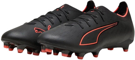Puma ultra 6 match fg ag unisex sportssko - sort-rød