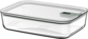Mepal glazen vershouddoos easyclip - 2.25 l - glazen vershoudbakjes met schuifsluiting - geschikt voor magnetron. (stoom)oven. koelkast en vriezer - nordic sage