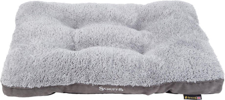 Scruffs cosy - comfortabel hondenkussen - met imitatie suède buitenvoering en superzachte binnenvoering - grijs - 100 x 70 cm