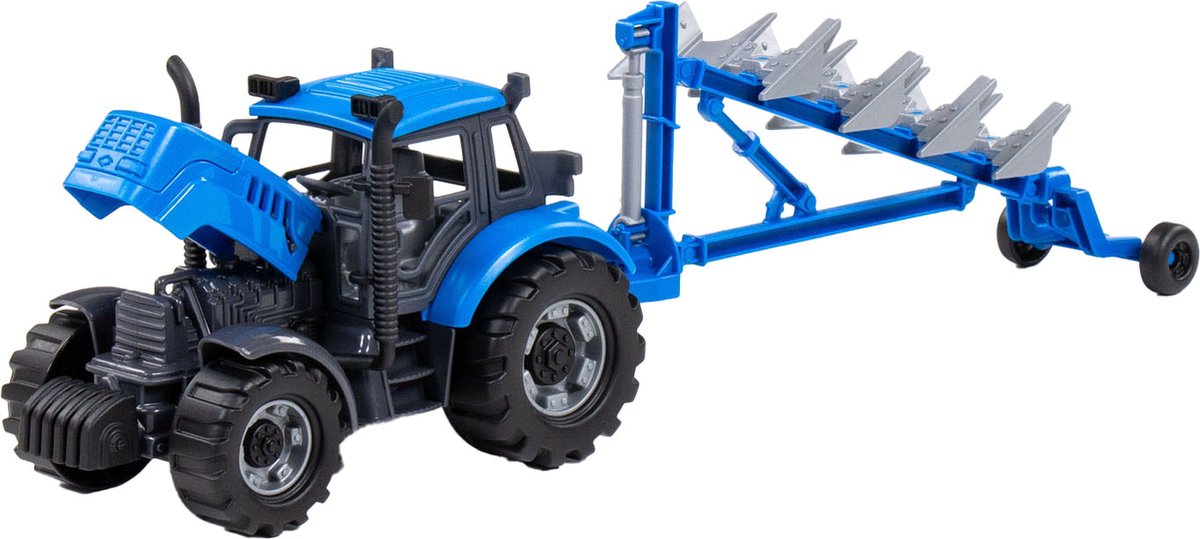 Cavallino traktor med holdblå, skala 1:32