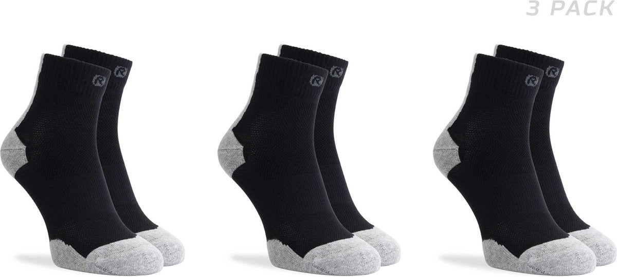 Rogelli core hardloopsokken - 3-pack - zwart grijs - 44 47