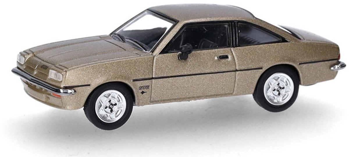 Herpa opel manta b gt e, guld metallic