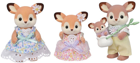 Sylvanian familier 5799 familie hjorte - 4 fløjlsbløde legefigurer