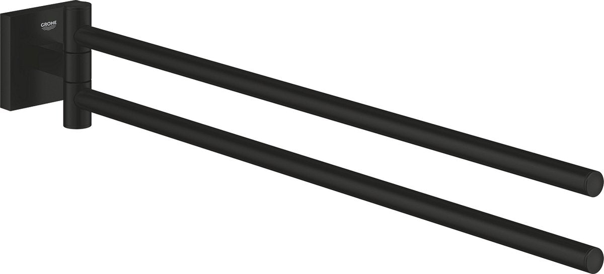 Grohe quickfix start kube håndklædeholder - 438 mm - drejelig - mat sort