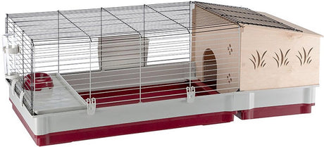 Ferplast krolik 140 plus gnaverbur - træ - 142 x 60 x 50 cm