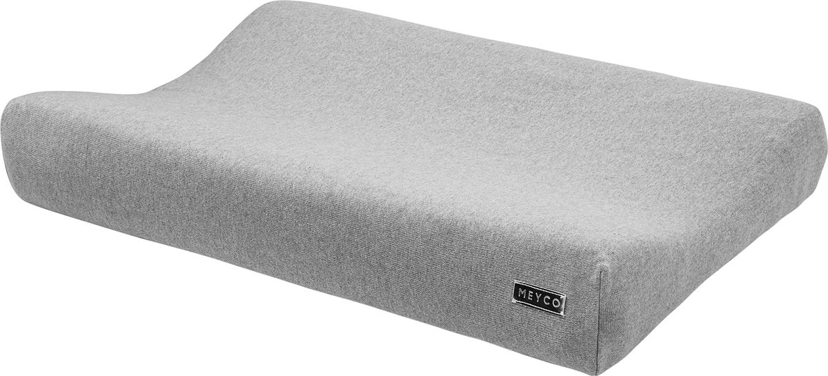 Meyco babystrik basic pusleunderlag - gråmeleret - 50x70cm