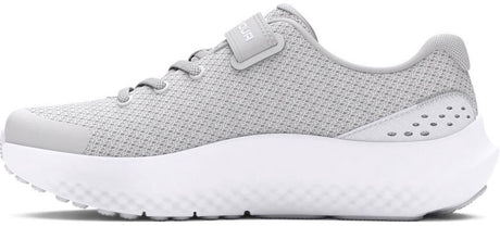 Under armour ua gps surge 4 ac-grå pigesportssko - halogrå - hvid - iriserende