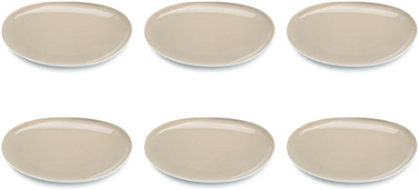 Medard de noblat - oslo linned - middagstallerken 28 cm - 6 stk - stentøj